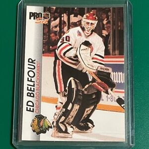 Ed Belfour #33 1992-93 Pro Set Hockey Trading Card